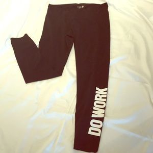 Full length old navy workout leggings “DO WORK”